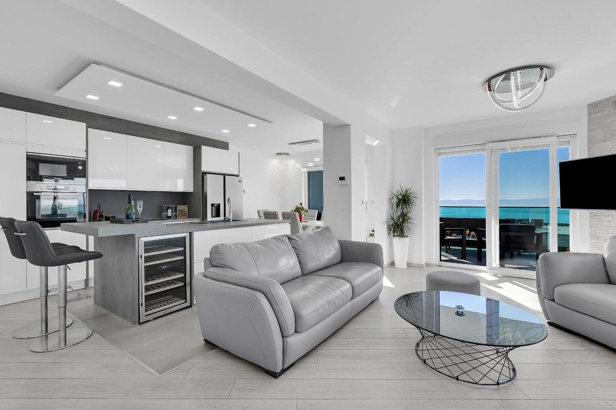 Апартаменты Exclusive Penthouse Big Blue With Private Jacuzzi Макарска Экстерьер фото