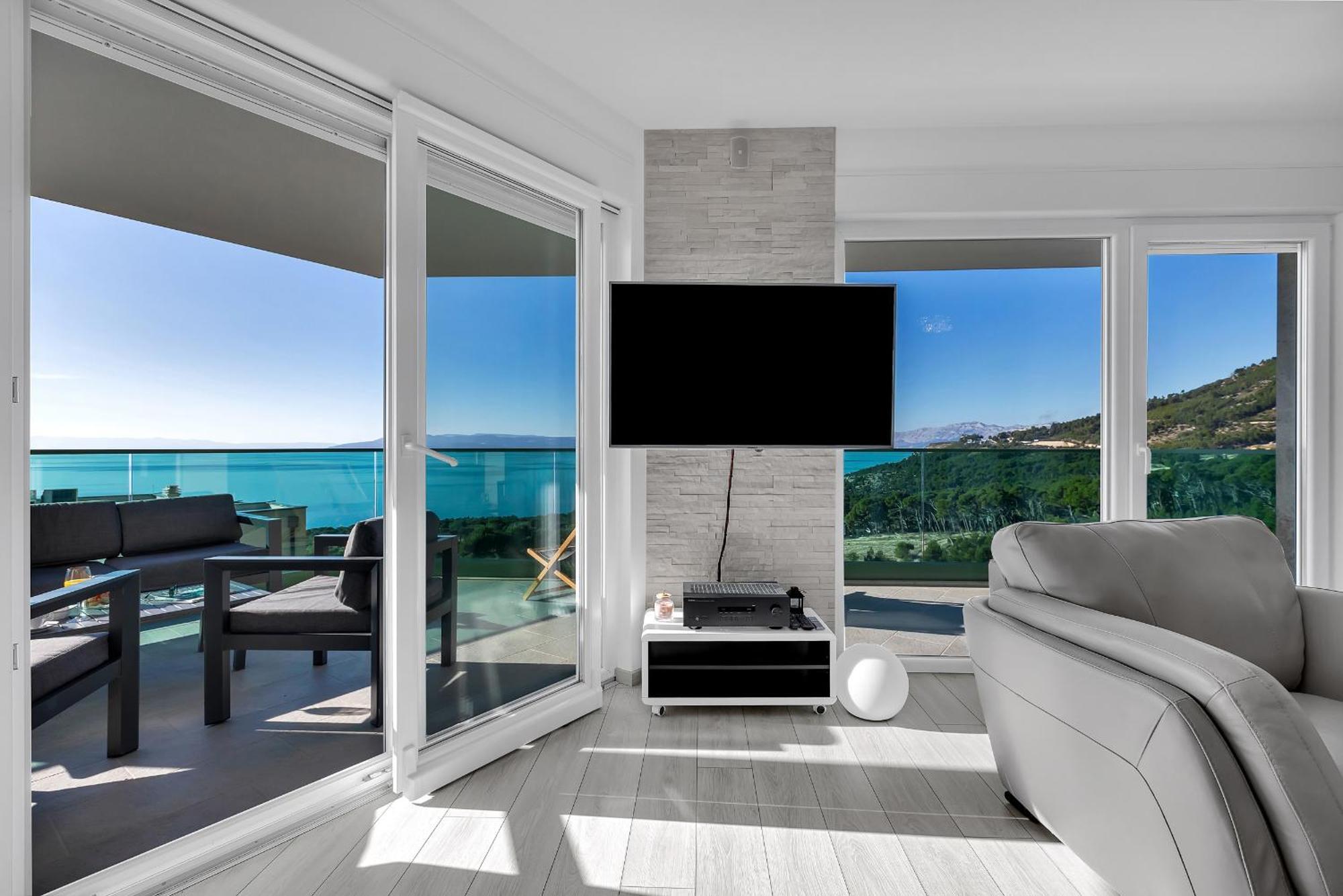 Апартаменты Exclusive Penthouse Big Blue With Private Jacuzzi Макарска Экстерьер фото