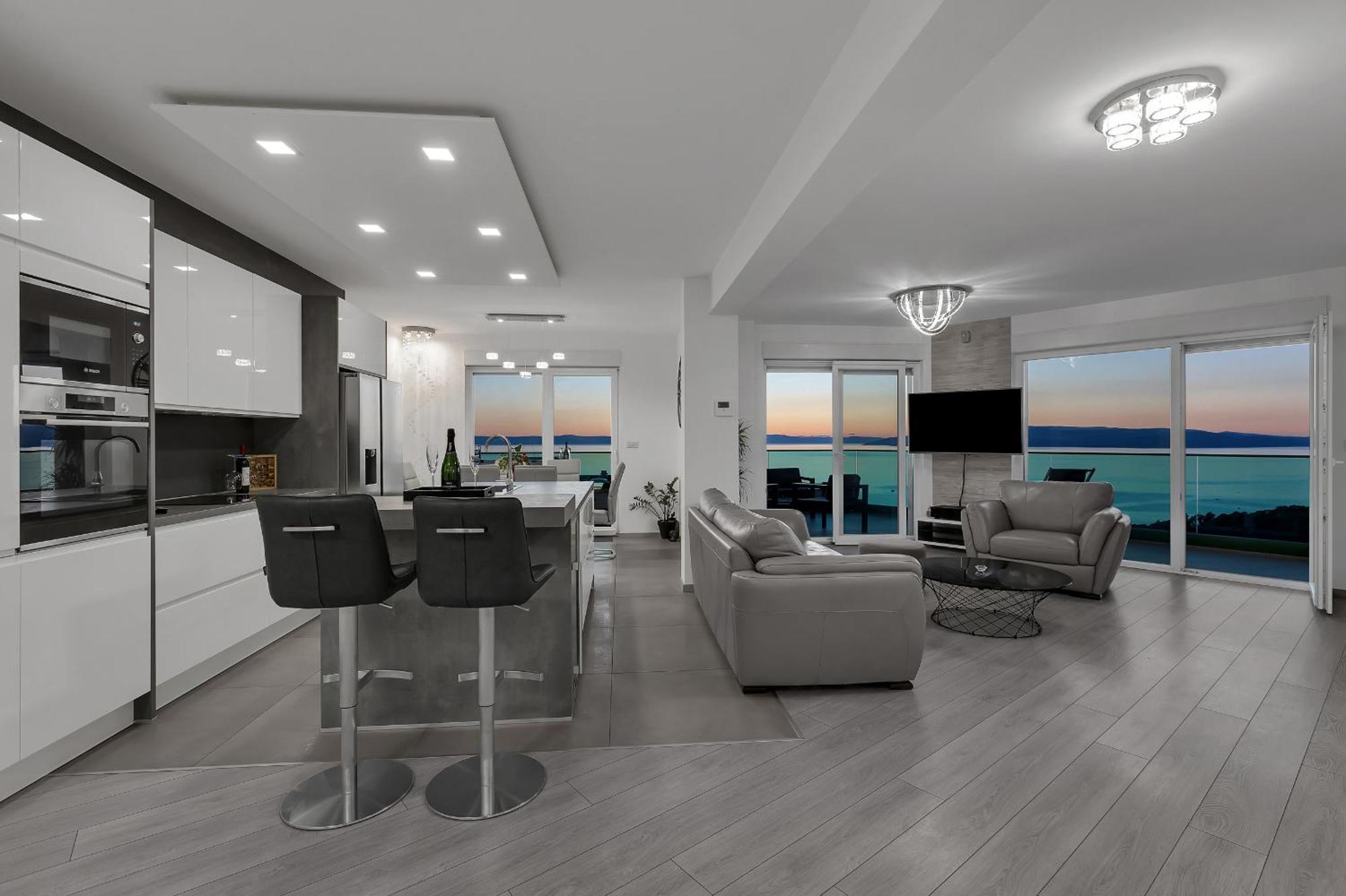 Апартаменты Exclusive Penthouse Big Blue With Private Jacuzzi Макарска Экстерьер фото